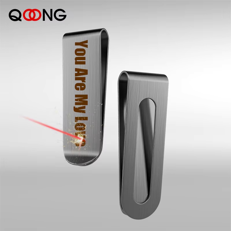 Money Clip Slim - Personalizowane napisy 2 style Stal nierdzewna