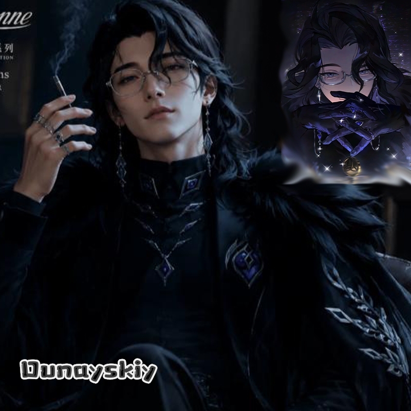 Men Accessories Style - Kostium Cosplay Genshin Impact Pantalone Regrator