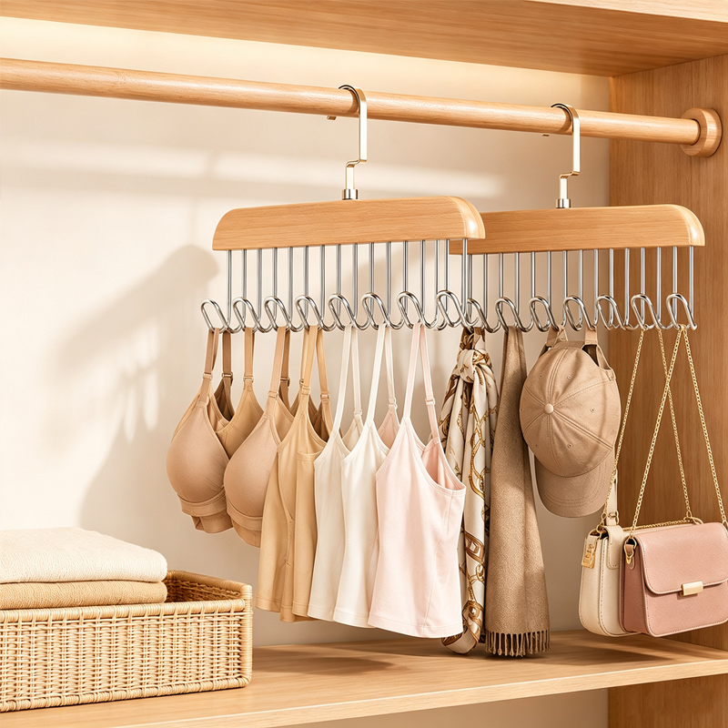Men'S Accessories Organizer For Wardrobe - Drewniane wieszaki na krawaty wieszak na
