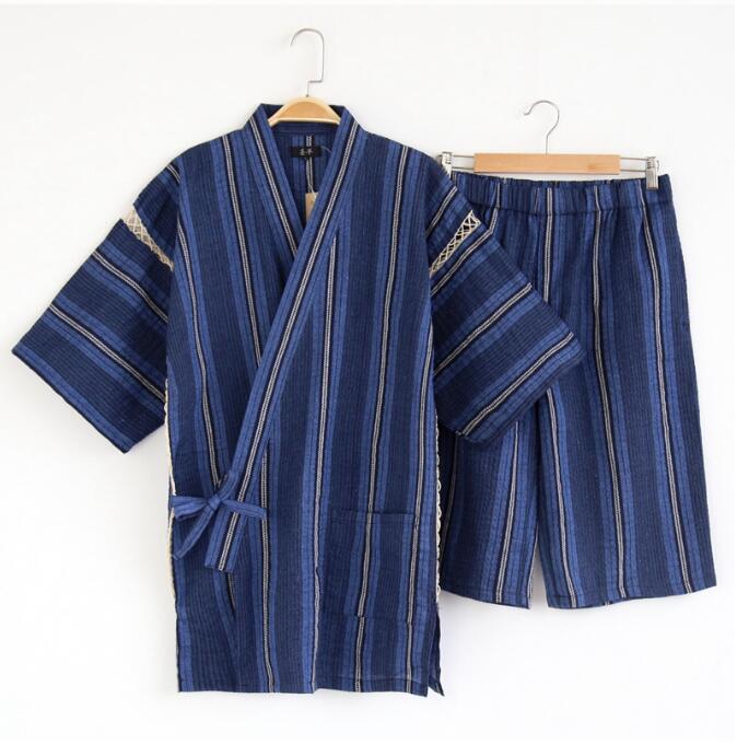 Men'S Kimono Accessories - Japońska piżama kimono Bawełniana męska piżama