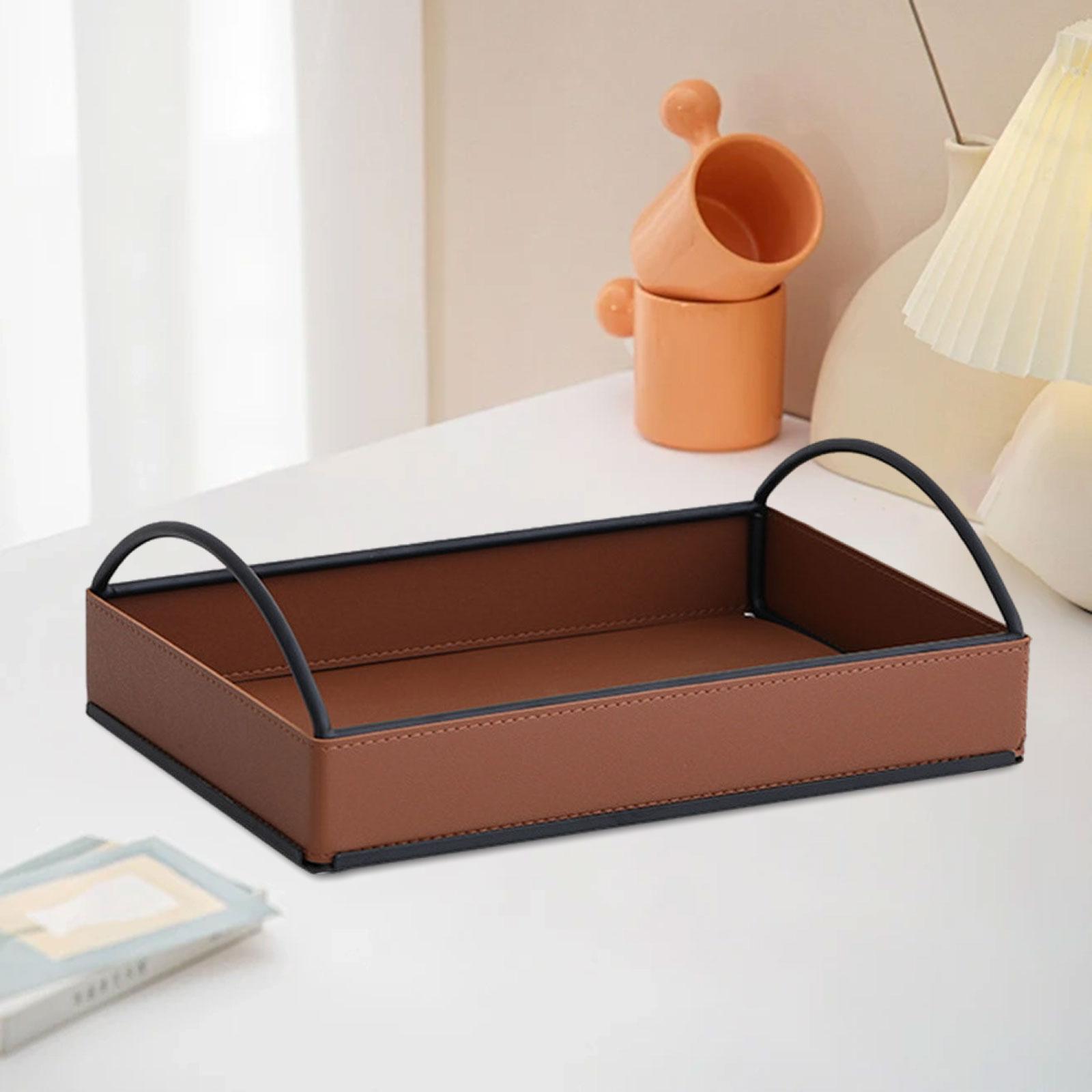 Men'S Accessories Organizer Tray - Nowoczesna taca na drobiazgi z ekoskóry,