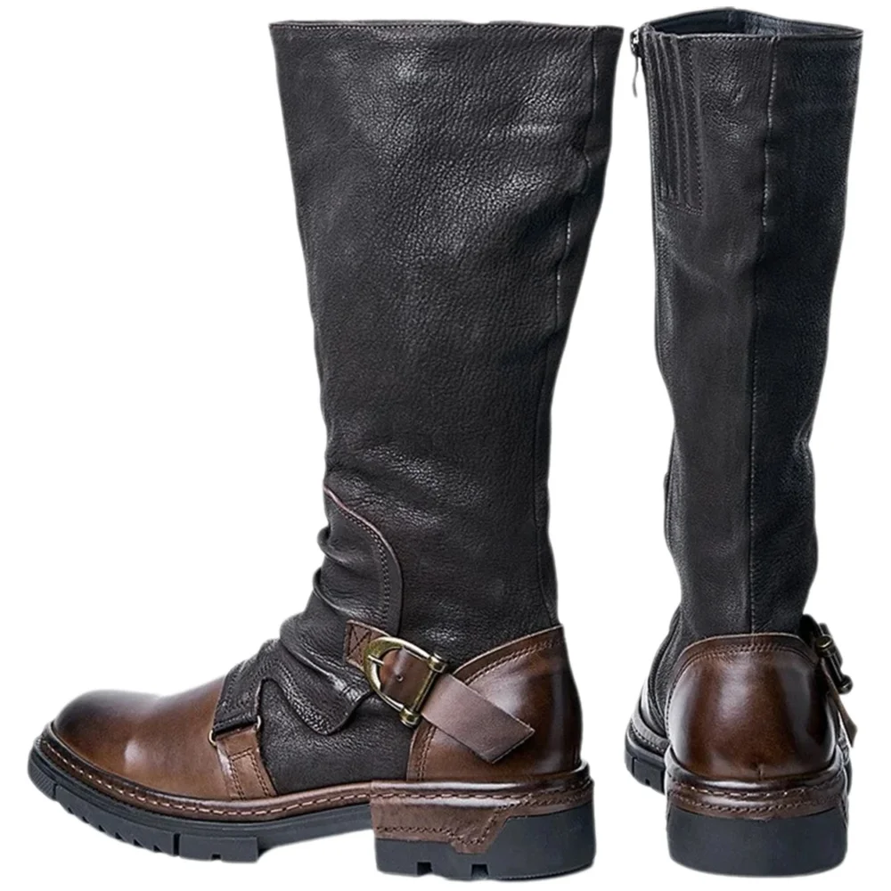 Men Accessories Style - Męskie Średniowieczne Retro Buty ze Sztucznej