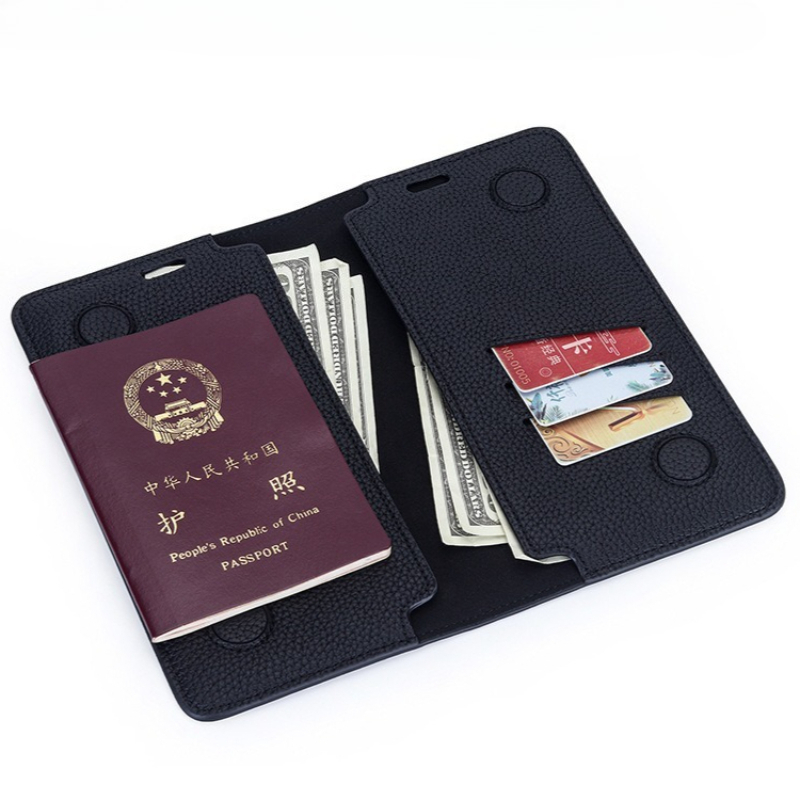 Men'S Minimalist Accessories - Smukły, minimalistyczny portfel na paszport z