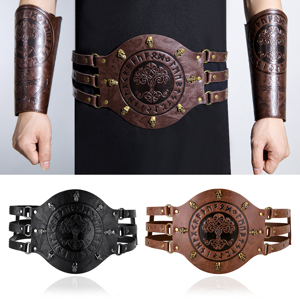 Men Accessories Style - Szeroki średniowieczny pas-gorset, strój wikinga, pirata,