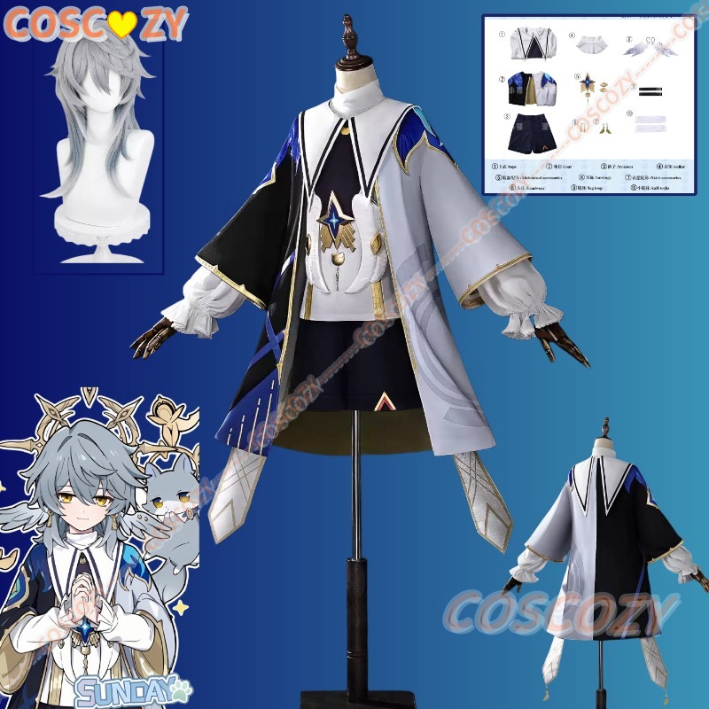 Men'S Suit Accessories - Kostium cosplay z serii „Sunday Little