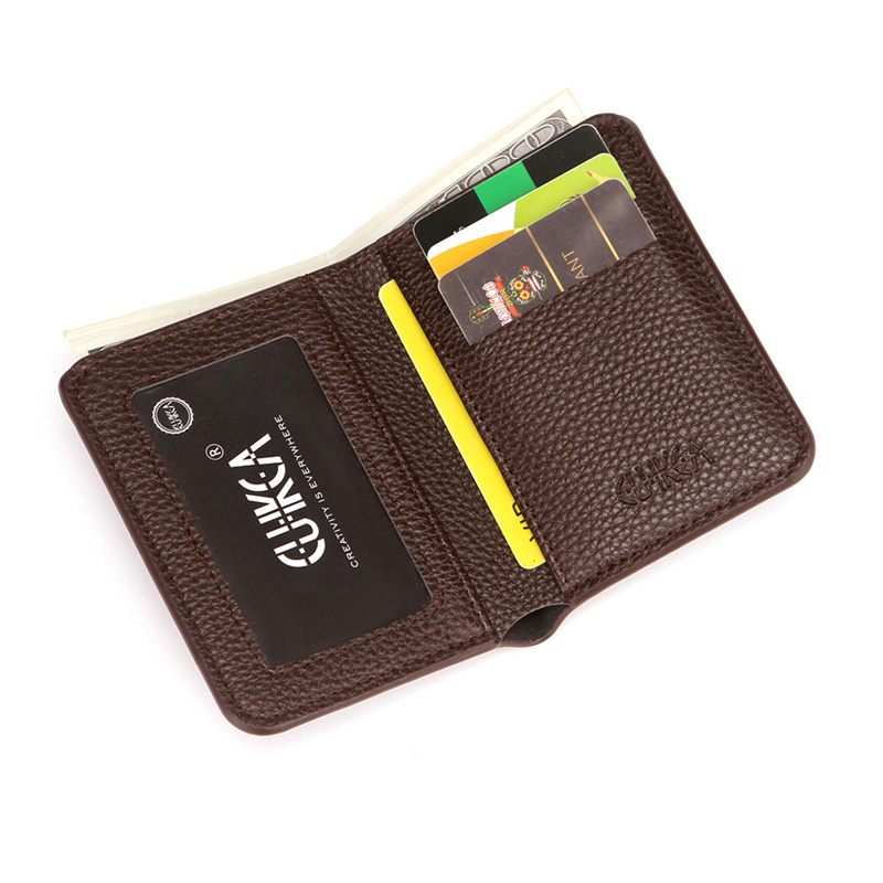 Money Clip Slim - Krótki portfel męski ze skóry PU