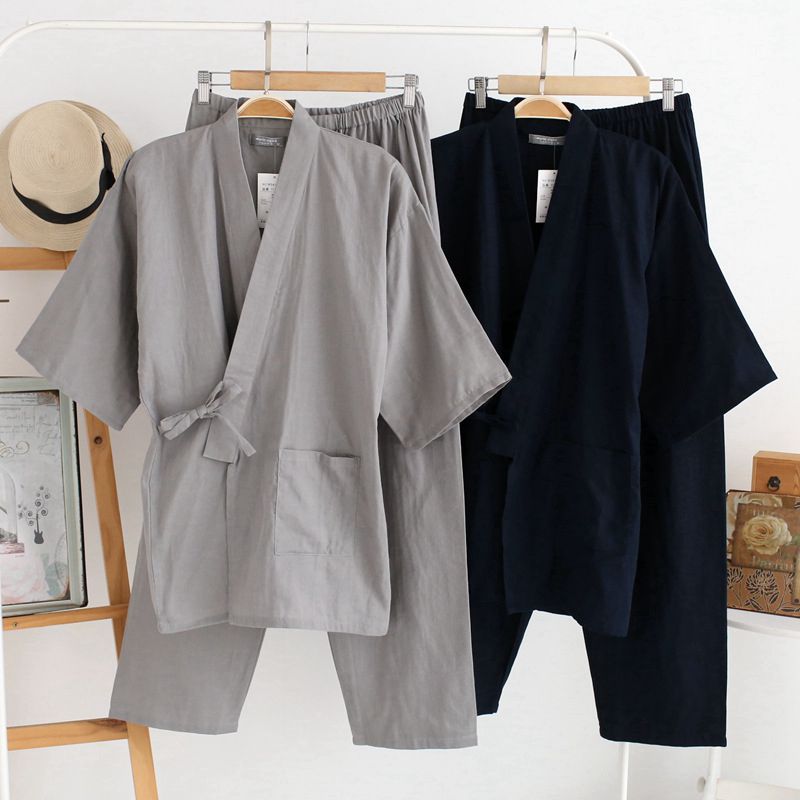 Men'S Kimono Accessories - Styl japoński kardigan kimono spodnie 2