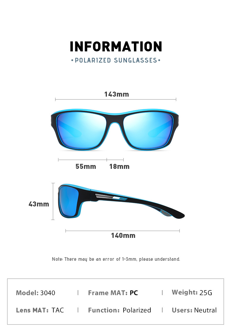 Sunglasses Polarized Men - Męskie okulary przeciwsłoneczne polaryzacyjne do jazdy