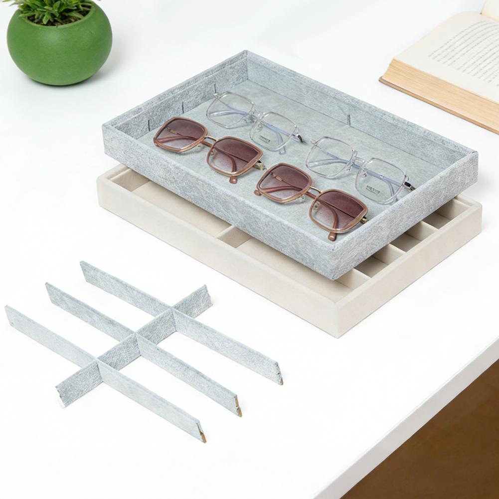 Men'S Accessories Organizer Tray - Pudełko na okulary z aksamitu z