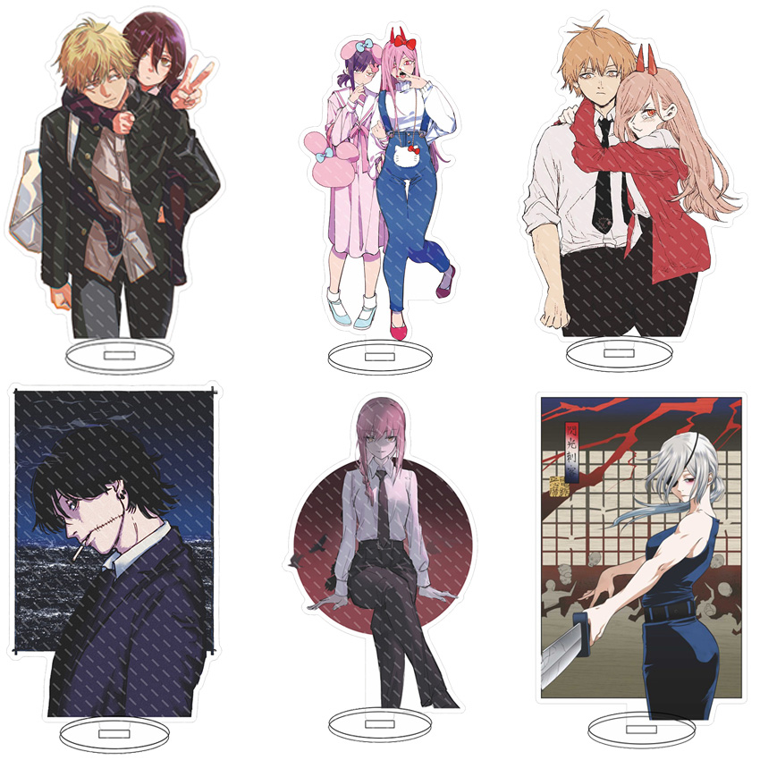 Men Accessories To Gift - 16CM Anime Akrylowy Stojak Chainsaw Man