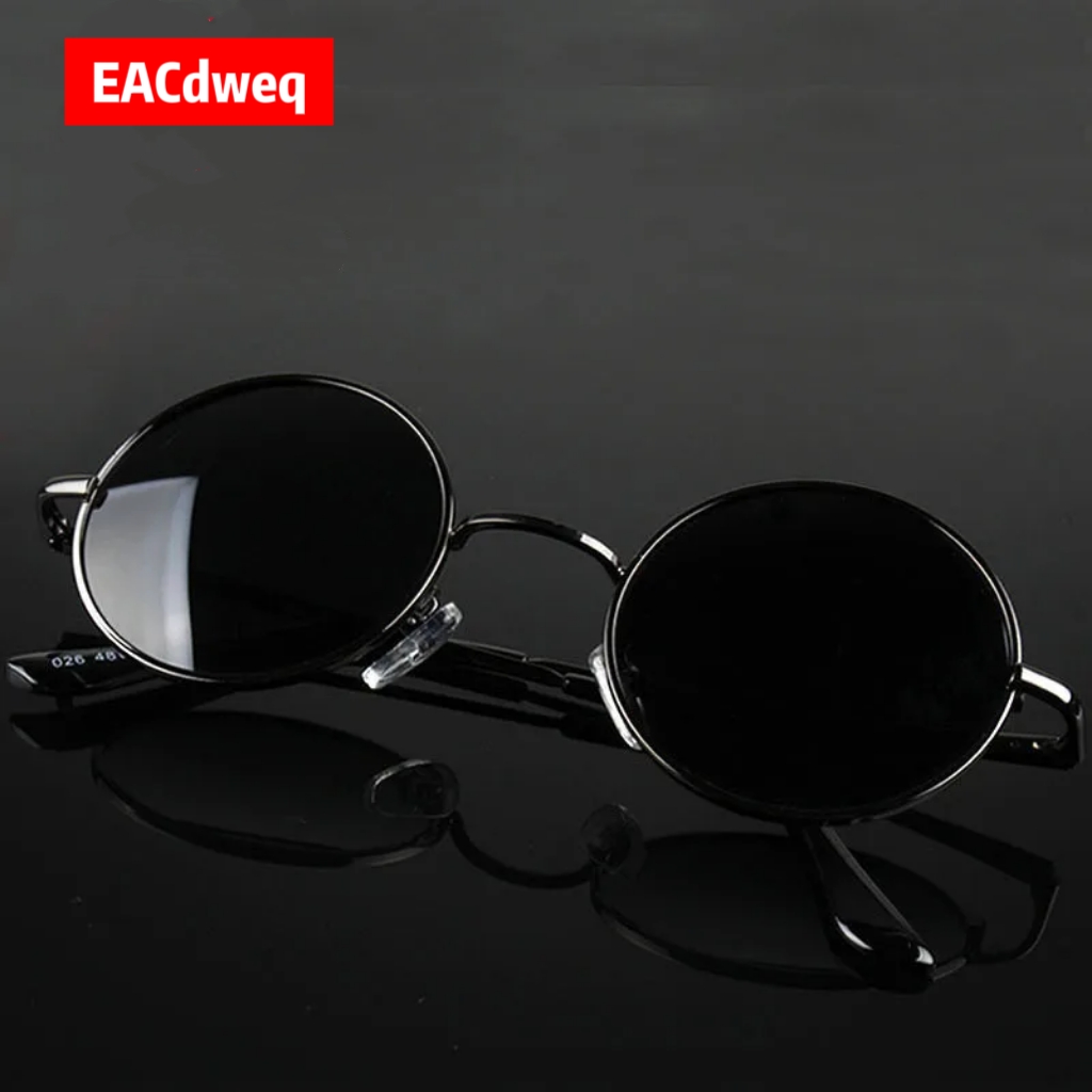 Sunglasses Polarized Men - Okulary przeciwsłoneczne męskie retro vintage okrągłe