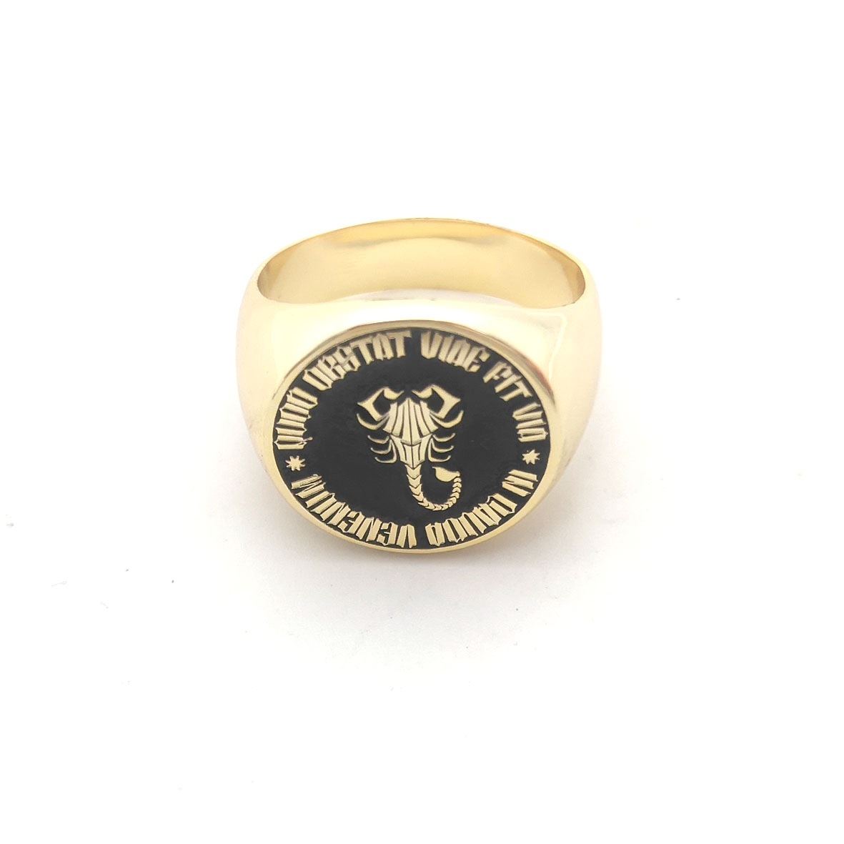 Niestandardowy grawerowany okr – Signet Ring Men recenzja i cena