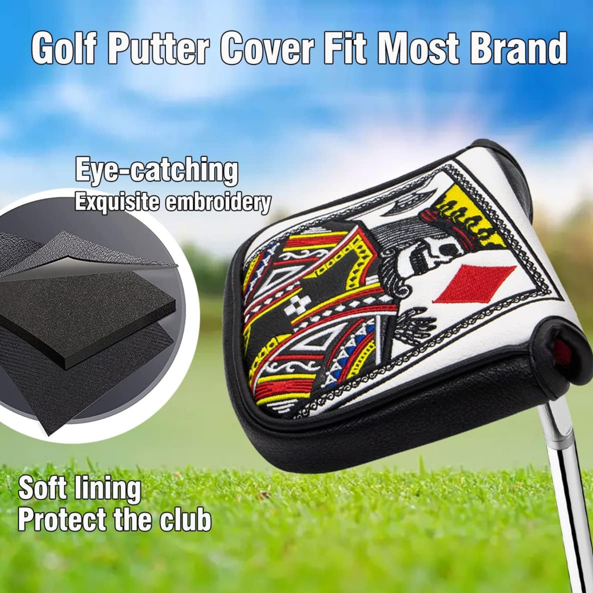 Putter z haftem Króla Kierów,  – Men Accessories Style recenzja i cena