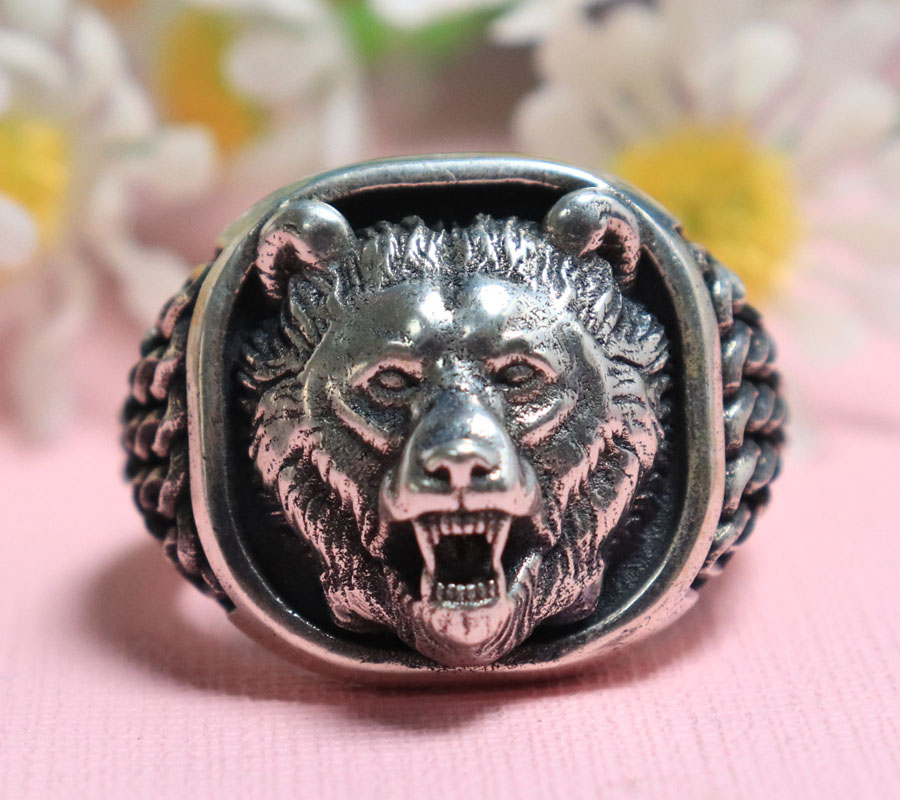 22g Wikingowska Głowica Niedźw – Signet Ring Men recenzja i cena