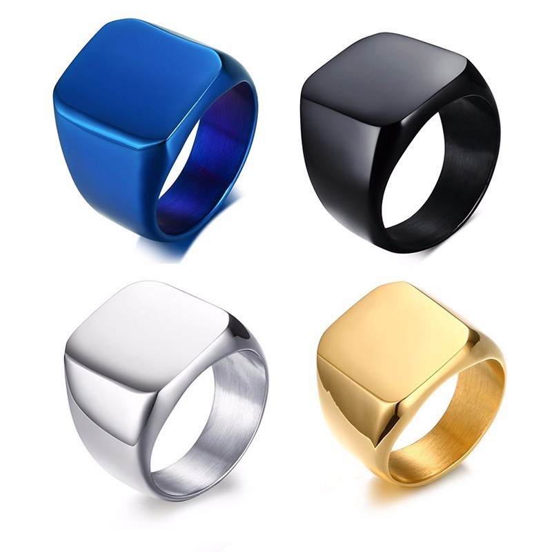 Vnox Free Spersonalizowany pie – Signet Ring Men recenzja i cena