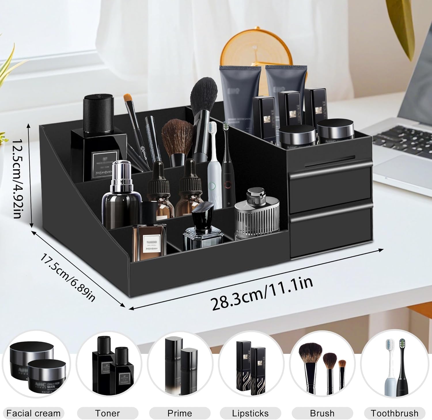 Organizer do łazienki w stylu  – Men'S Accessories Organizer Tray recenzja i cena