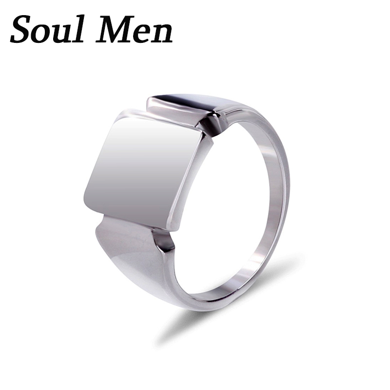 Soul Men Titanium Steel Rings  – Signet Ring Men recenzja i cena
