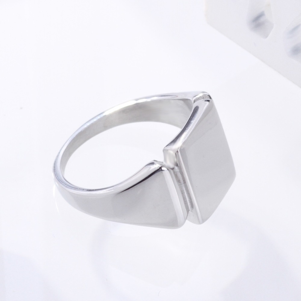 Soul Men Titanium Steel Rings  – Signet Ring Men recenzja i cena