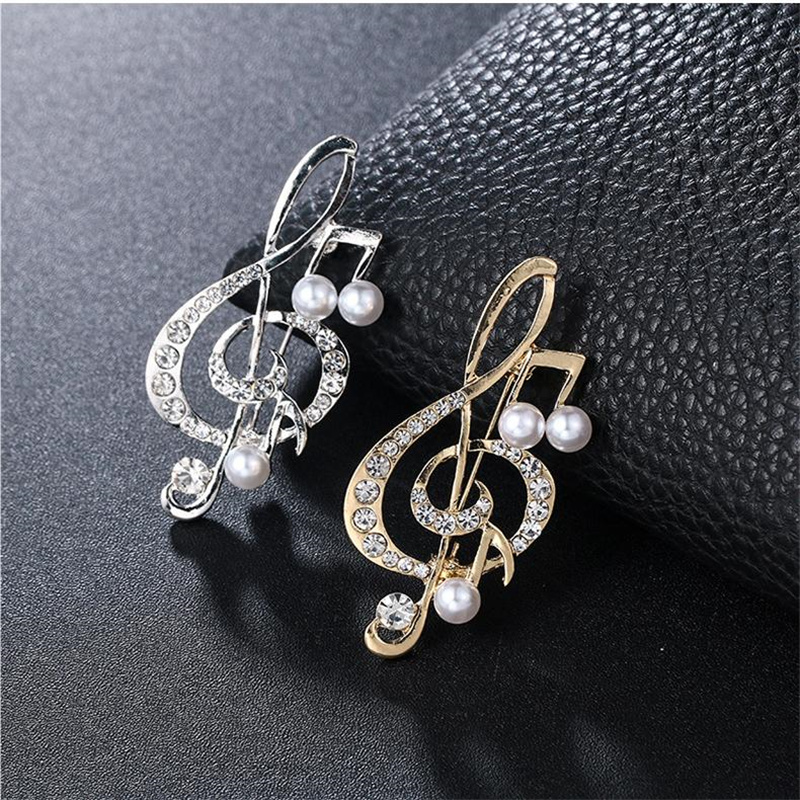 1Pc Eleganckie broszki z nutam – Men Accessories Ideas recenzja i cena