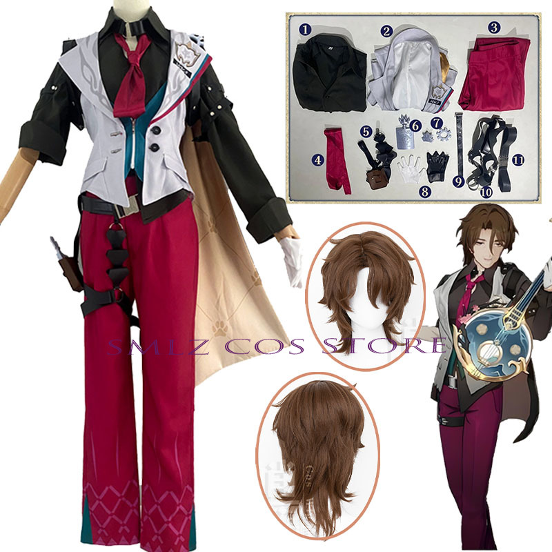 Gallagher Cosplay Honkai Star  – Men'S Suit Accessories recenzja i cena