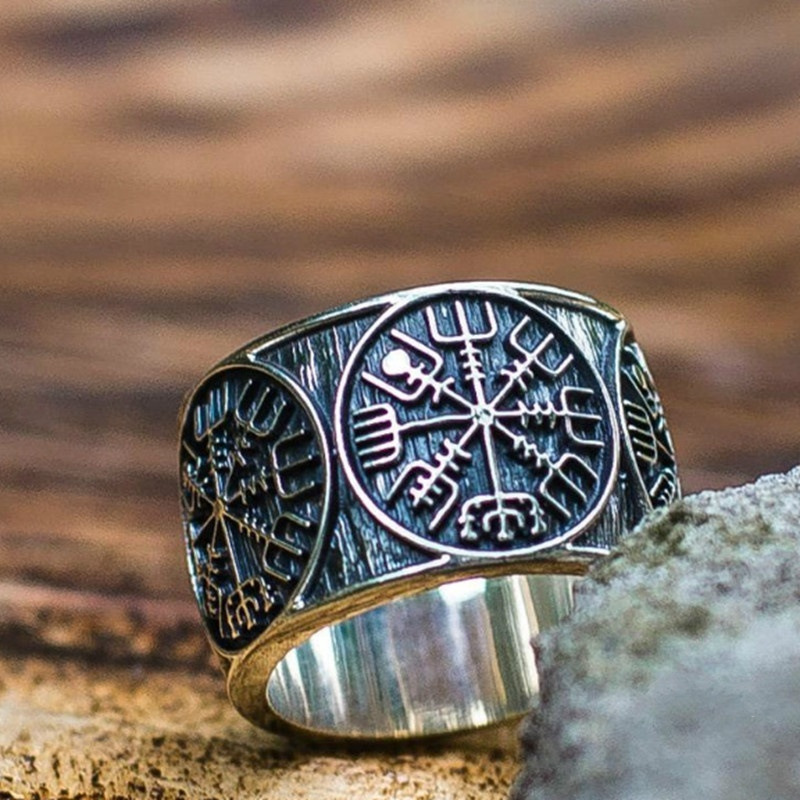 Vintage Viking Rune Signet Sca – Signet Ring Men recenzja i cena