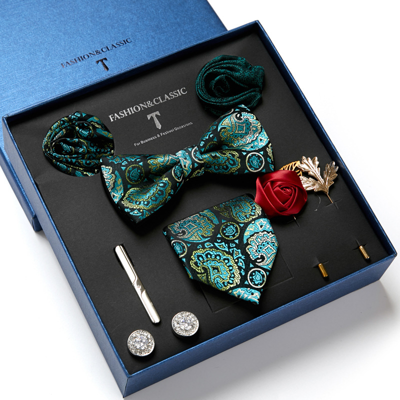 Zielony mężczyzna krawat pudeł – Cufflink Box Set recenzja i cena