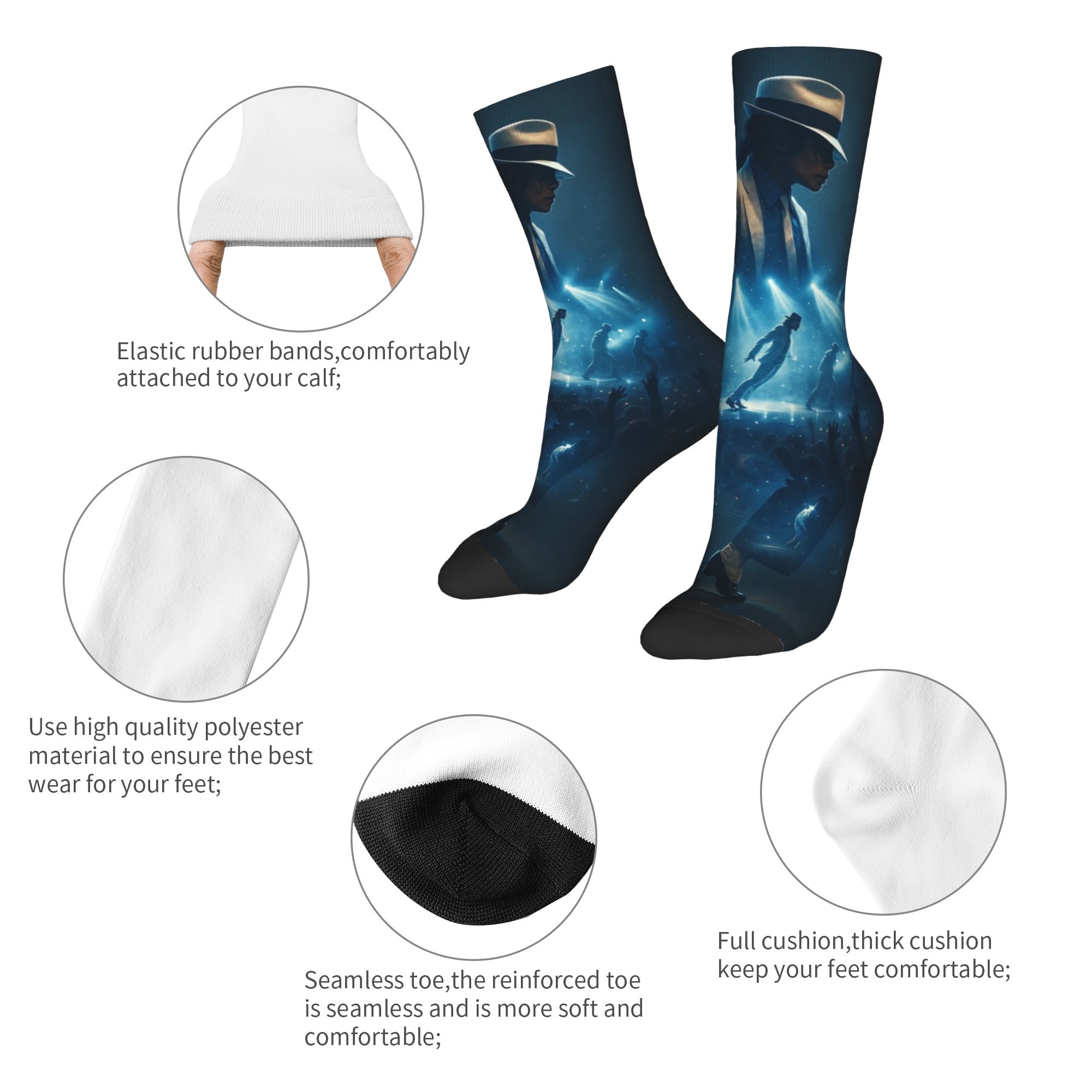Skarpety Michaela Jacksona „Kr – Men Accessories Ideas recenzja i cena